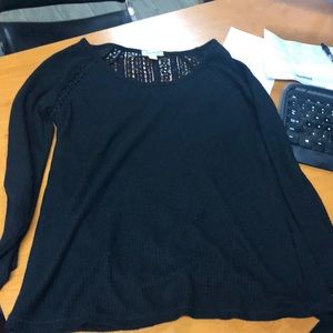 Long sleeve thermal feel lucky blouse